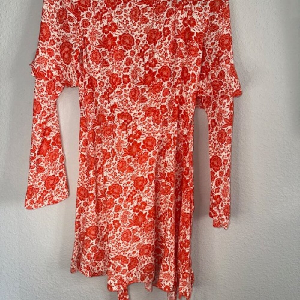 Topshop‎ Ruffle Wrap Mini Dress - Picture 4 of 7